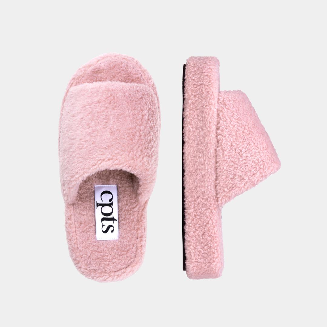 [29CM 단독]FLUFFY WOOL SLIDES_ROOM SHOES_PINK