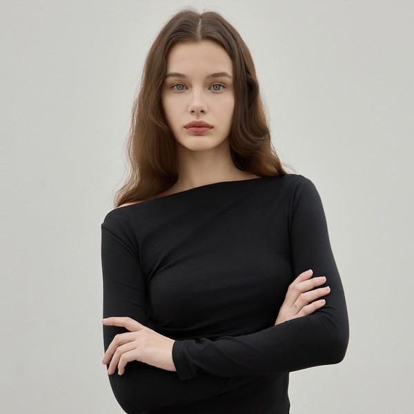 Unbalanced Draped LS Ts_2Color