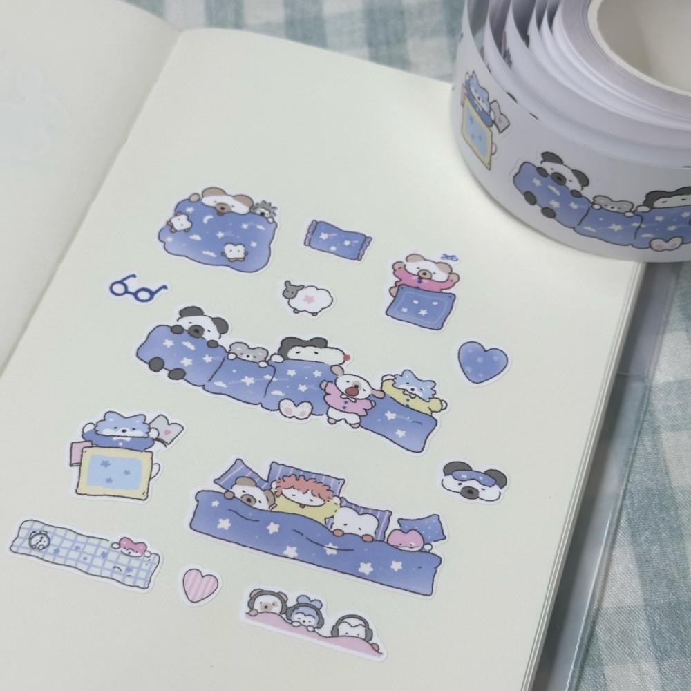 [맹글도어] 이부자리 블루 키스컷 MT