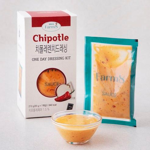 팜에이트 치폴레 렌치 드레싱 7개입, 210g, 1개