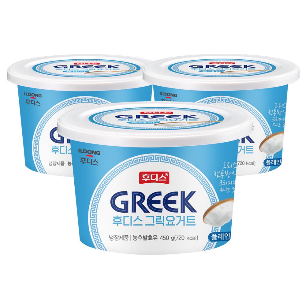 일동후디스 그릭요거트 플레인 450g 3개
