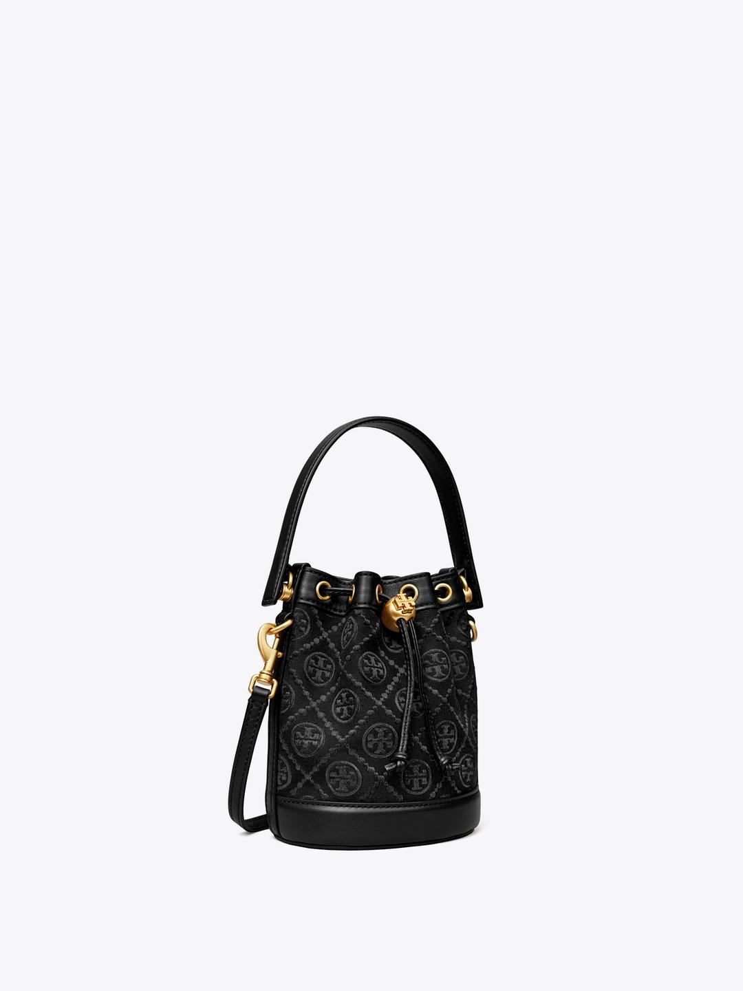 🍂더블적립+쿠폰🍂 T Monogram Mini Bucket Bag - Black