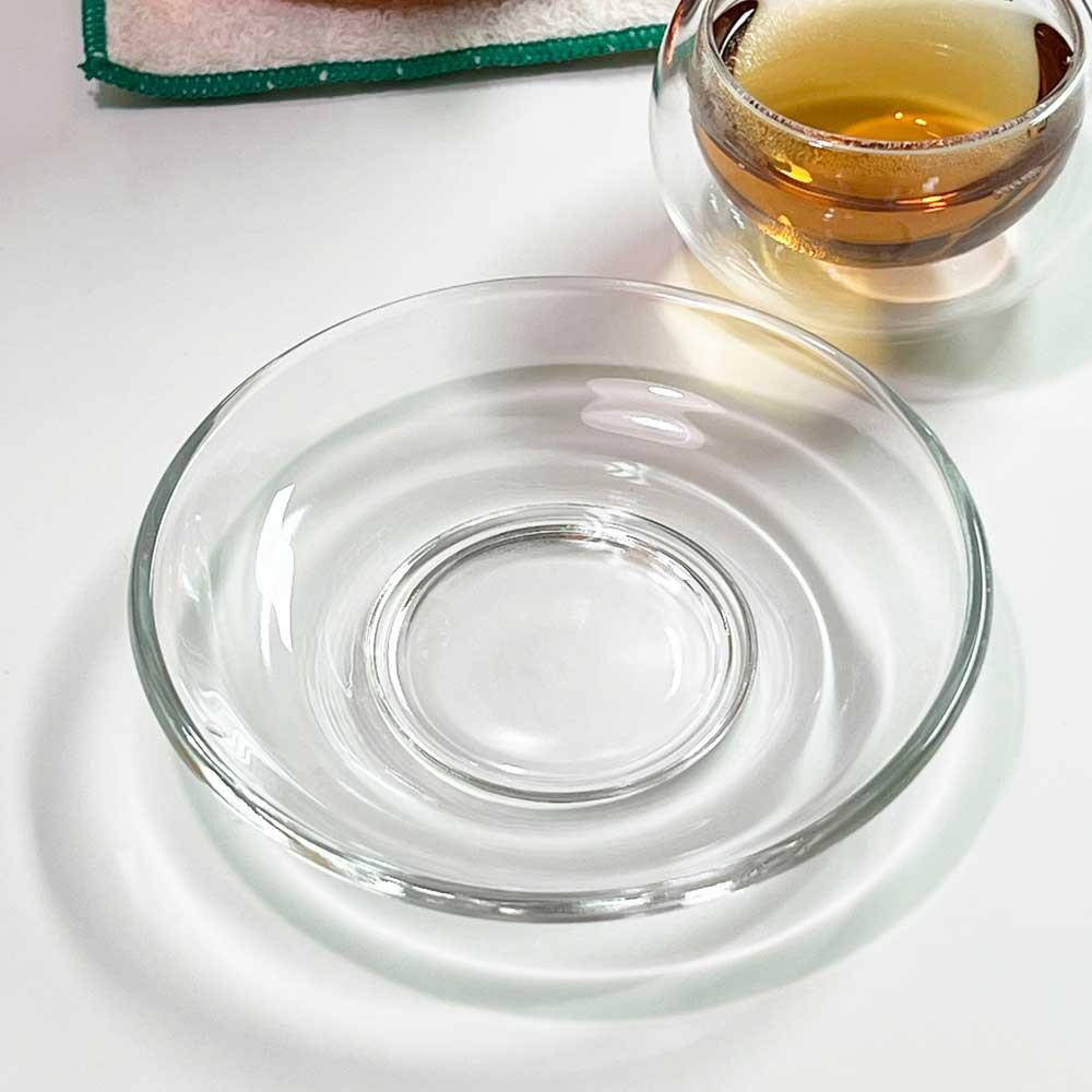 유리 컵받침 카페 소서 차받침 1p