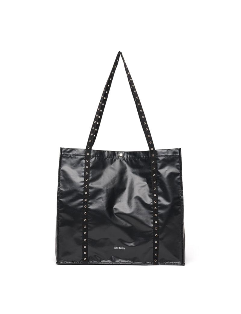Eyelet shopper Bag (Black)