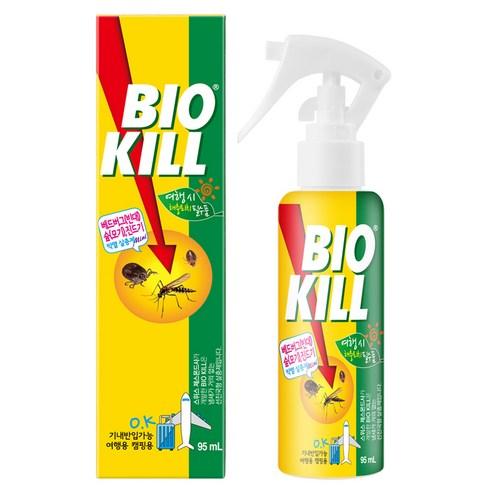 비오킬 빈대 베드버그 여행용 기내용 살충제 95ml, 1개입, 1개 - 모기/파리약 | 쿠팡