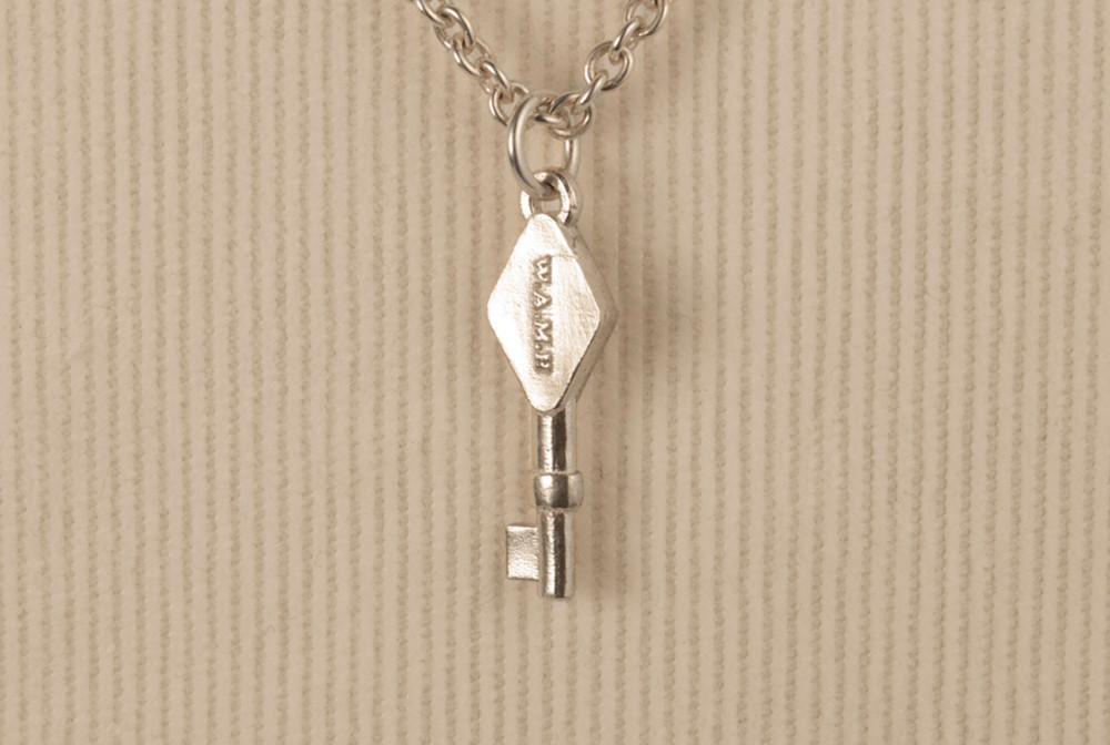 Rhombus key . 마름모 열쇠 키 실버 목걸이
