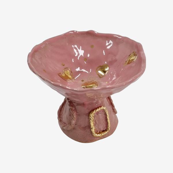 bake and soil | 골드 하트 트레이