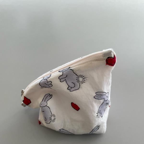 새마음 새학기 04 Atto Pouch - rabbit white