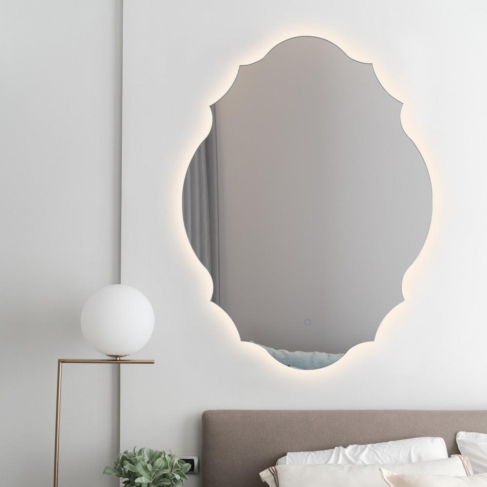 [안전인증] LED비정형거울 욕실 화장실 화장대 간접조명 인테리어 거울 버튼형 베네치아