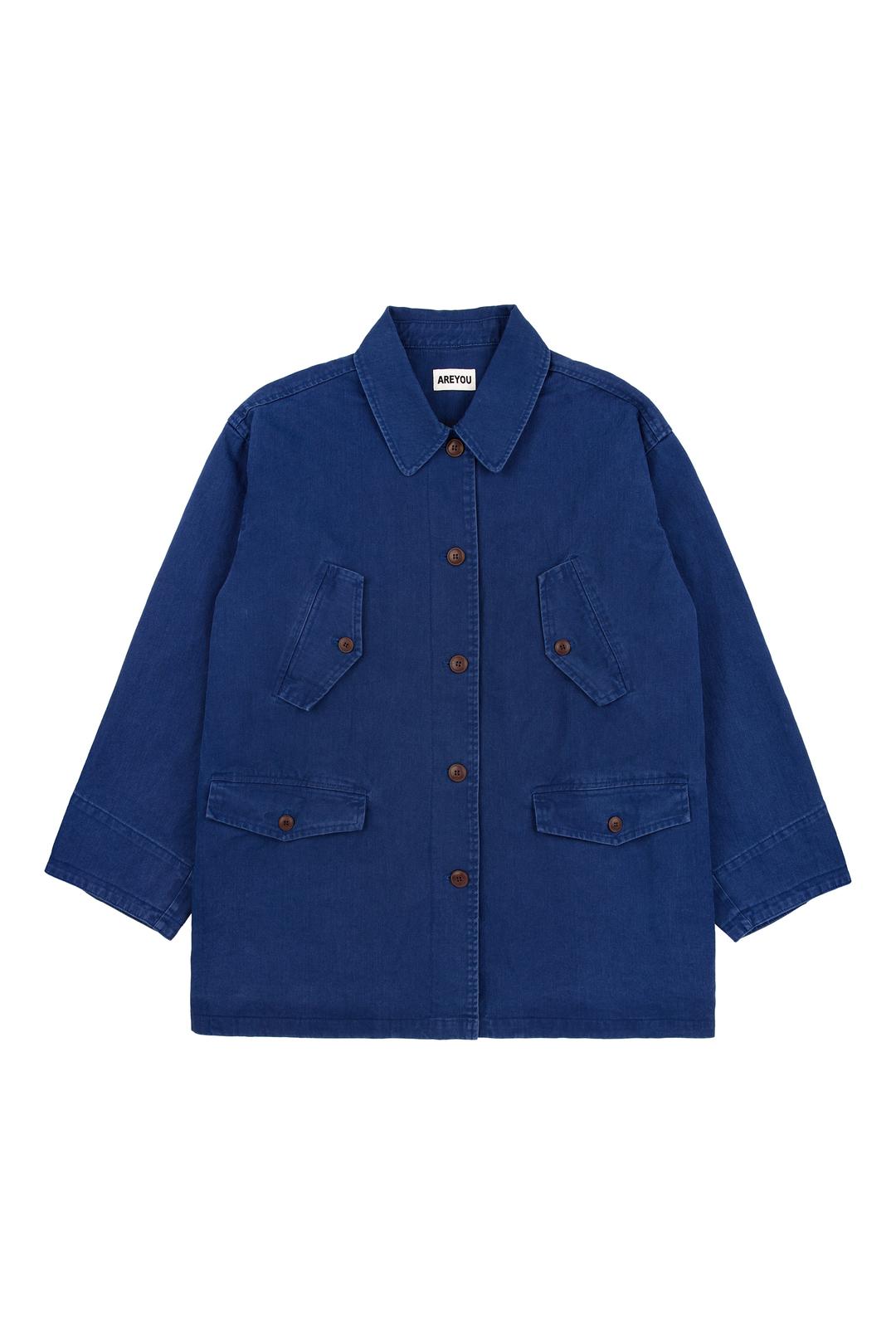 COTTON WASHING HALF WORK JACKET, BLUE (09.30 출고예정)
