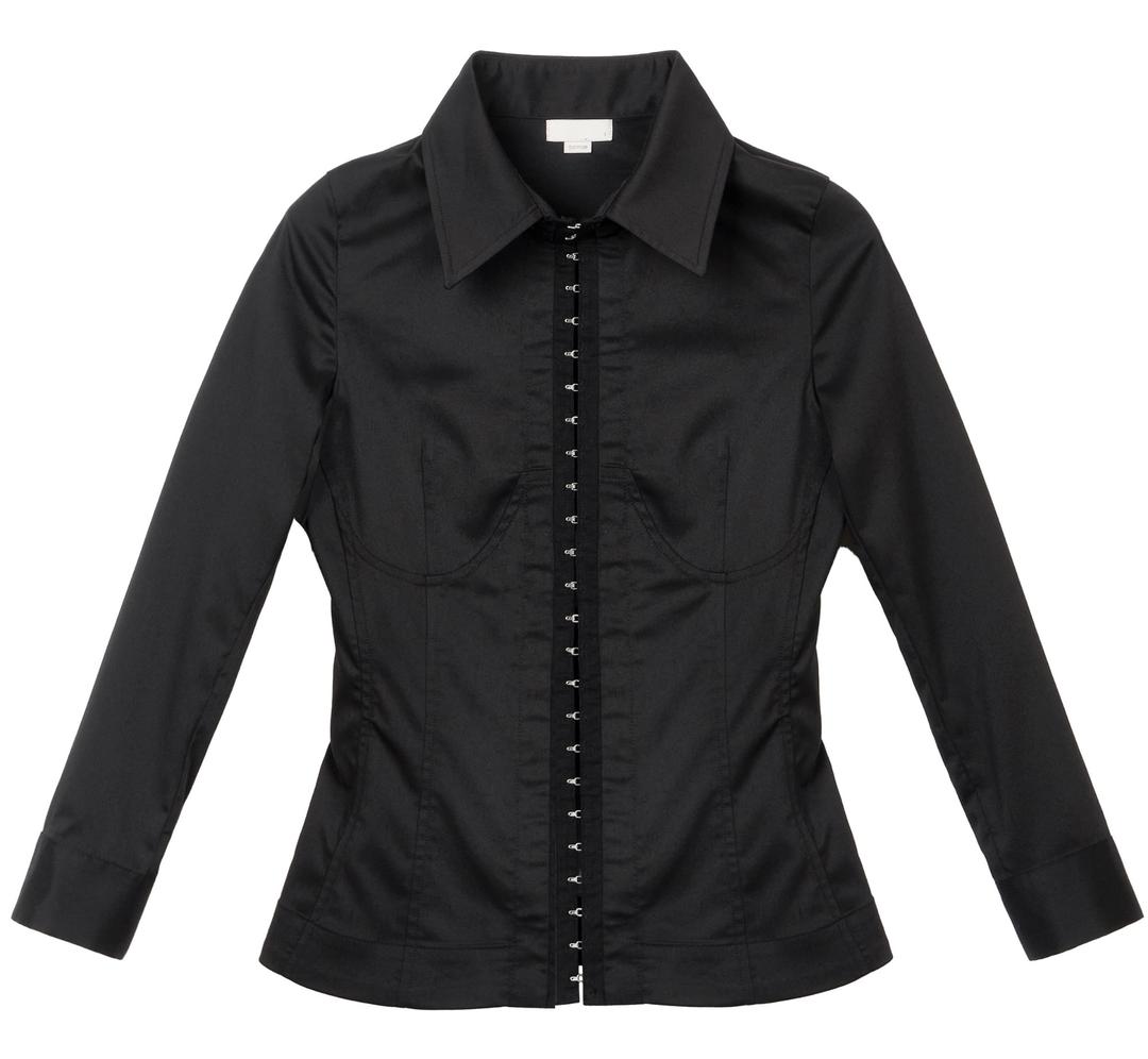 Corset seam shirt (Black)