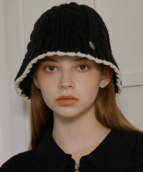 ANC WOOL TWISTED BUCKET HAT_BLACK