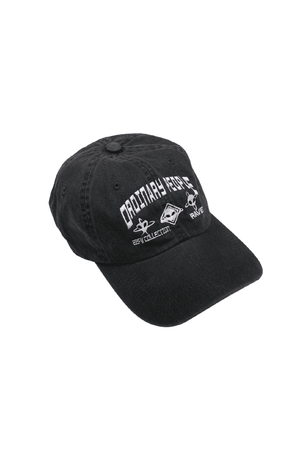 오디너리피플 로고 볼캡 차콜