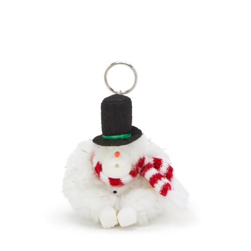 키링 스노우맨몽키 Snowman White