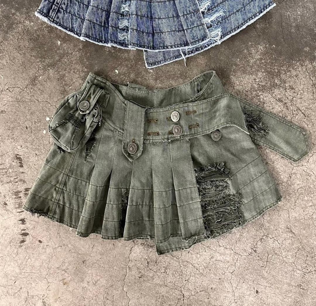 Skoot 랩스커트 카키 | 후루츠패밀리