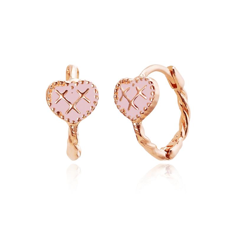 14k 18k 미미하트 에폭시 원터치 귀걸이