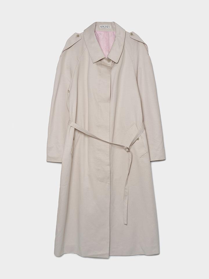 Single Trench Coat (Beige)