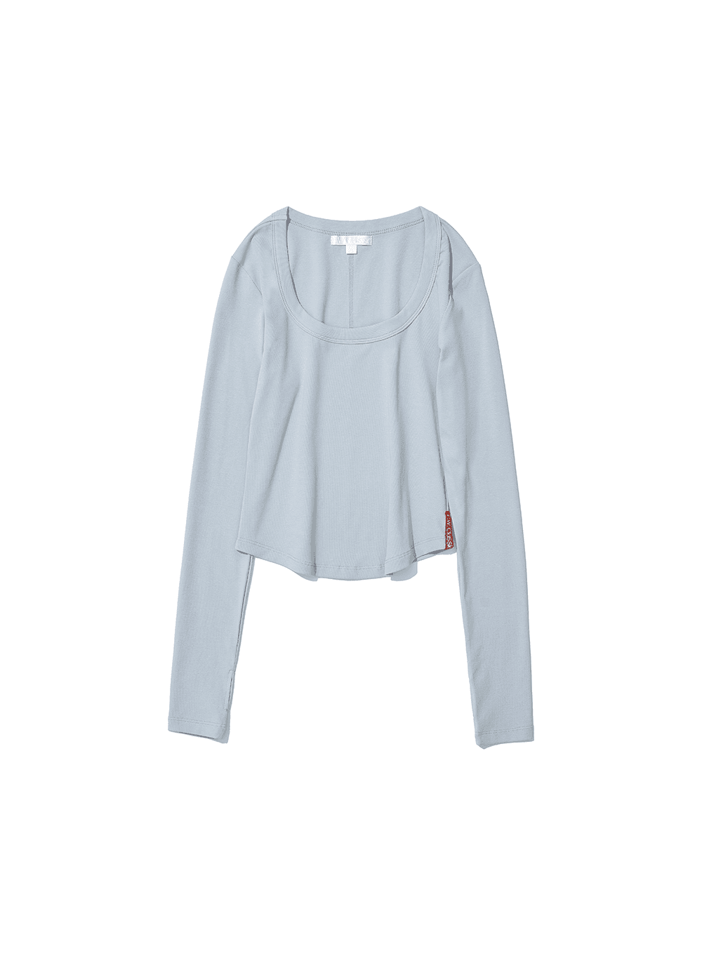 [WOMEN] PWC SCOOP-NECK LONG SLEEVE TEE_SKY