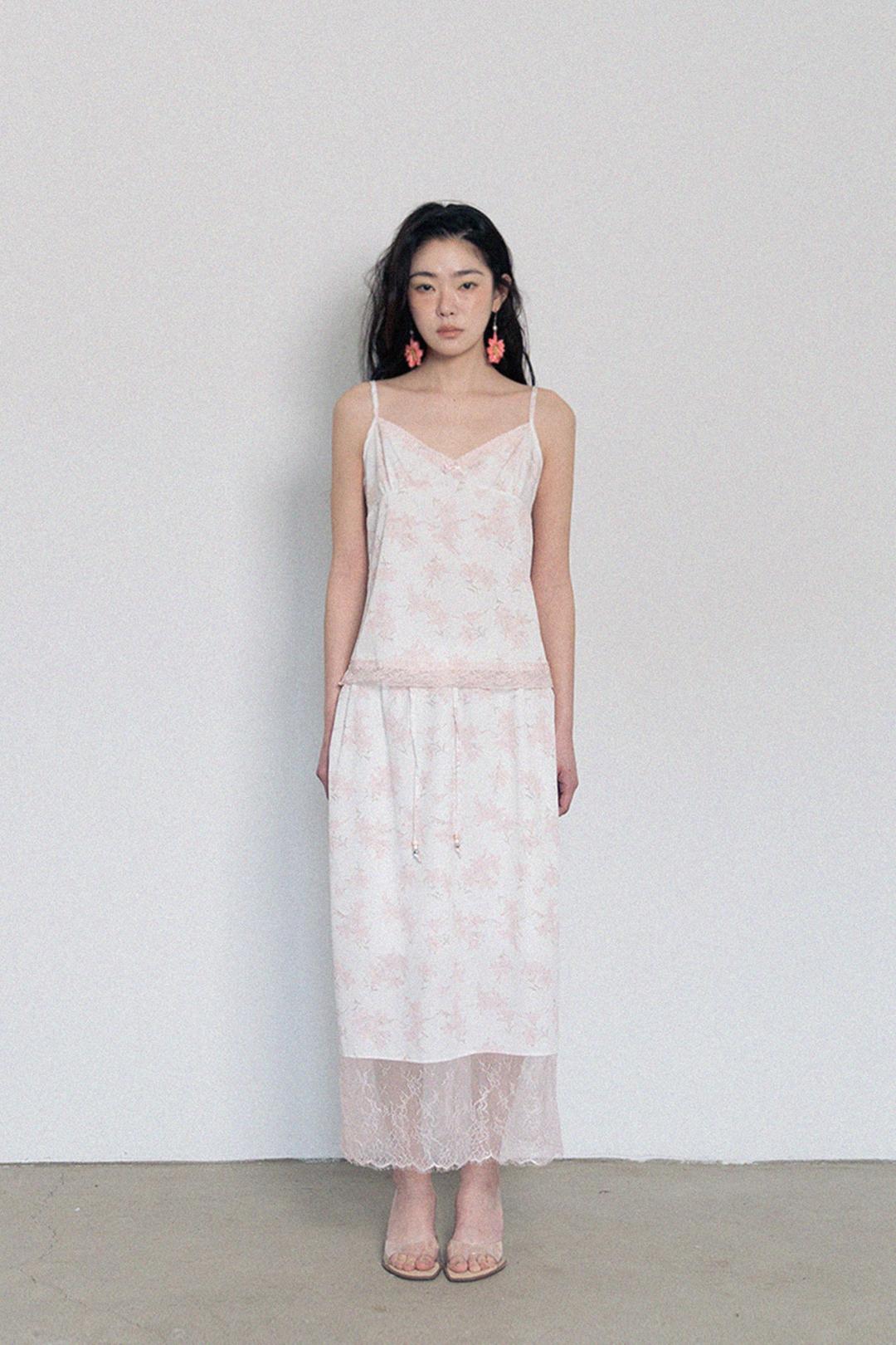 Floral Lace Skirt - Ivory