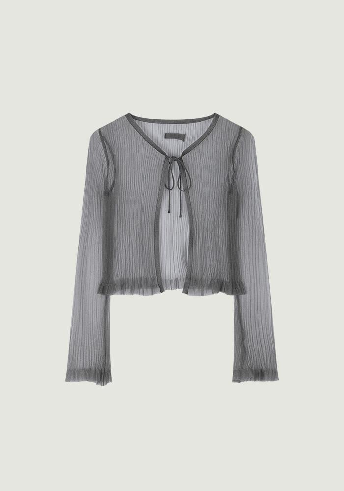 DION SHEER CARDIGAN [2COLORS]