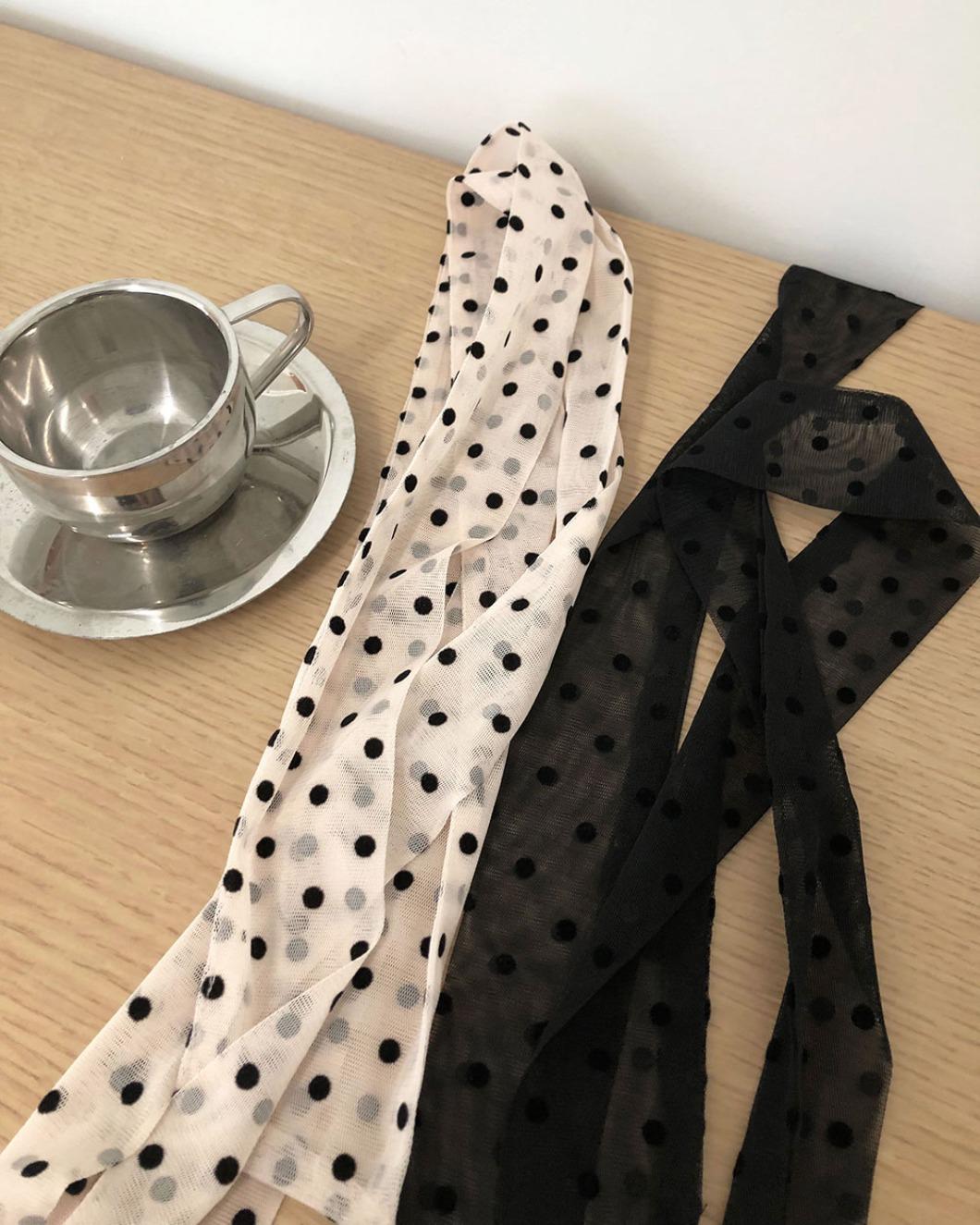 Dot Mesh Scarf
