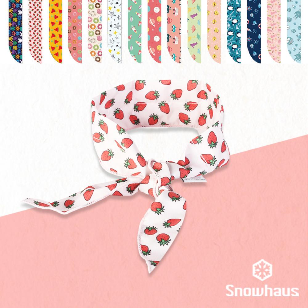 스노우하우스 쿨스카프 유아 아동 어린이 여름 쿨 아이스 캐릭터 스카프 머플러 15종 딸기