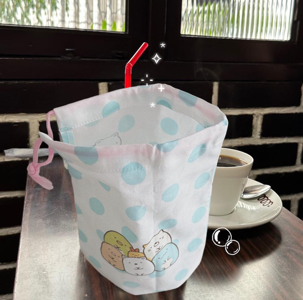 스밋코구라시 도트 파우치