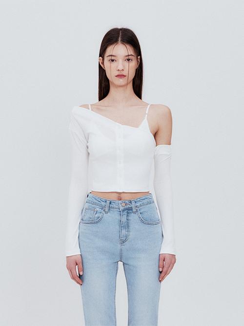 유이 가디건 세트 (화이트)