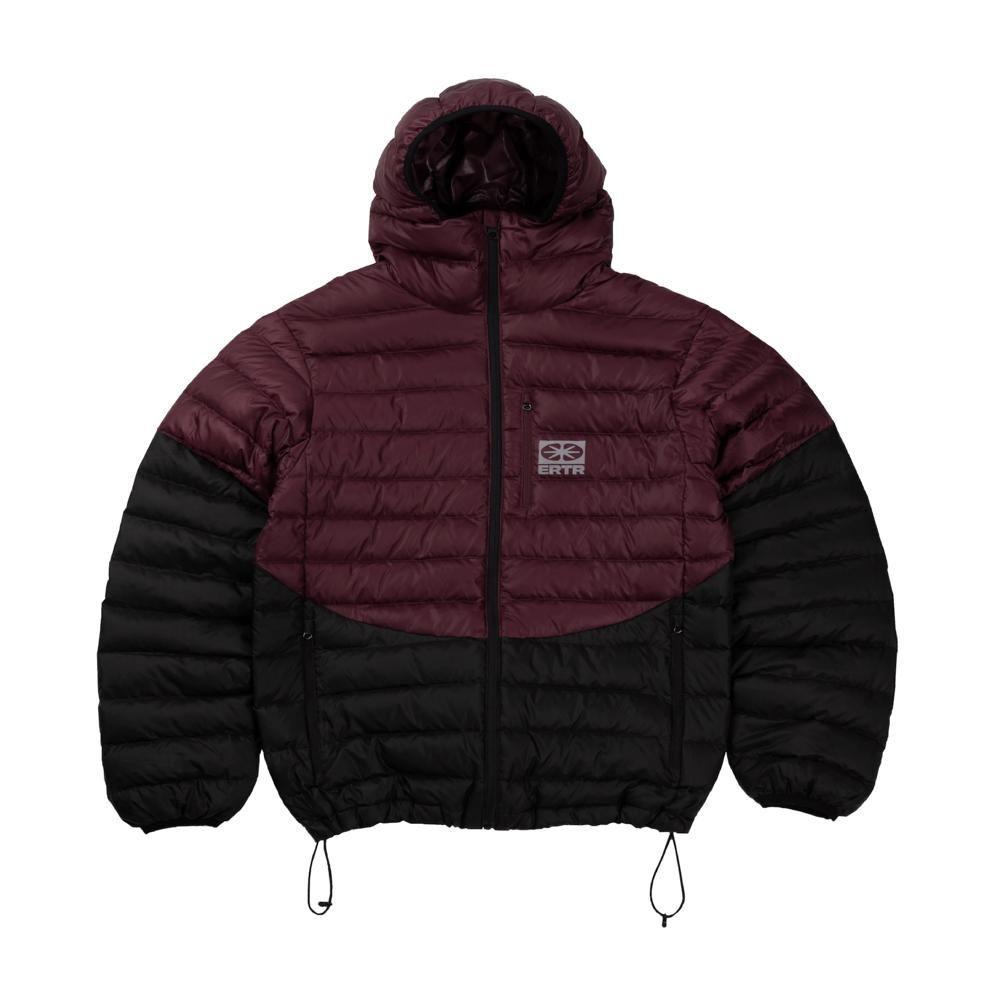 [ERTR] Two-tone Light Down Jacket Purple