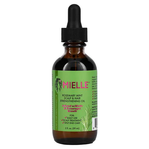 Mielle, 두피 및 모발 강화 오일, 로즈메리 민트, 59ml(2fl oz)