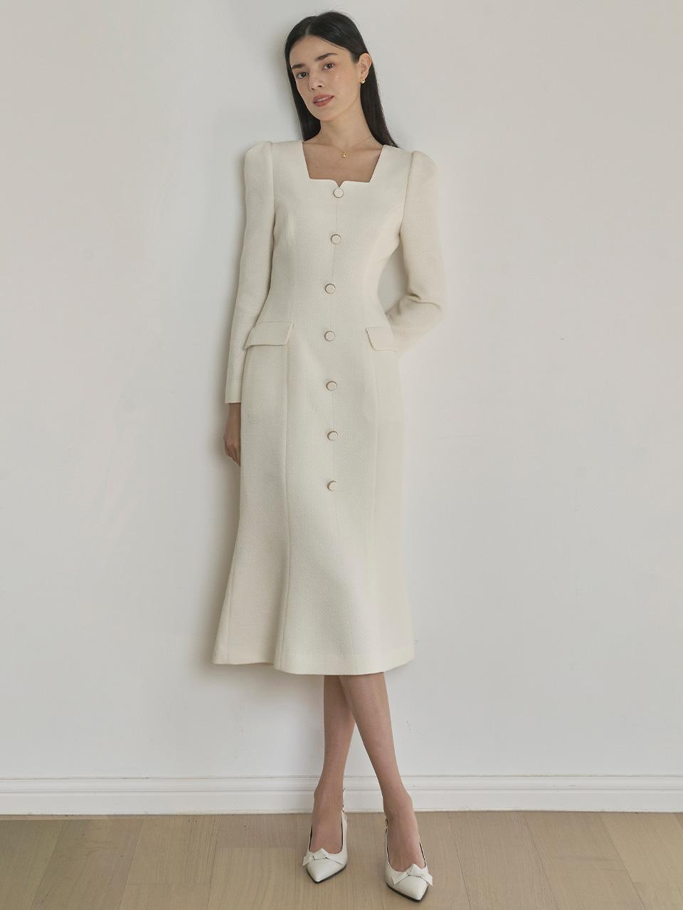 Mermaid Falling For You Dress - Long (2Color)