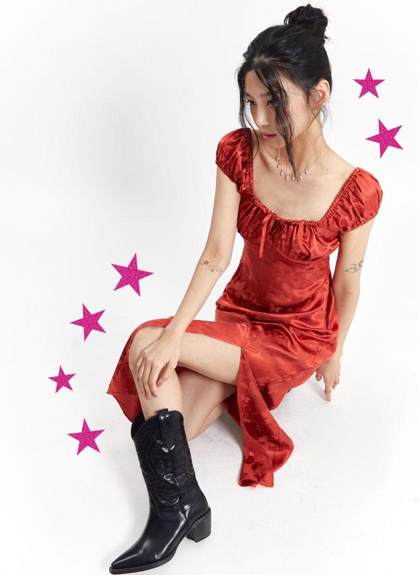 Malibu juice Dress (Red)