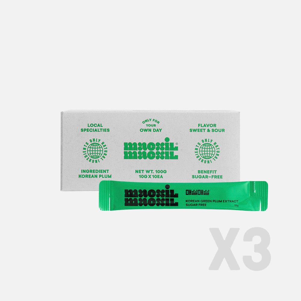 [3 SET] 설탕 0% 무설탕 매실차 효소 매실매실 3세트 10g 스틱 x 30포