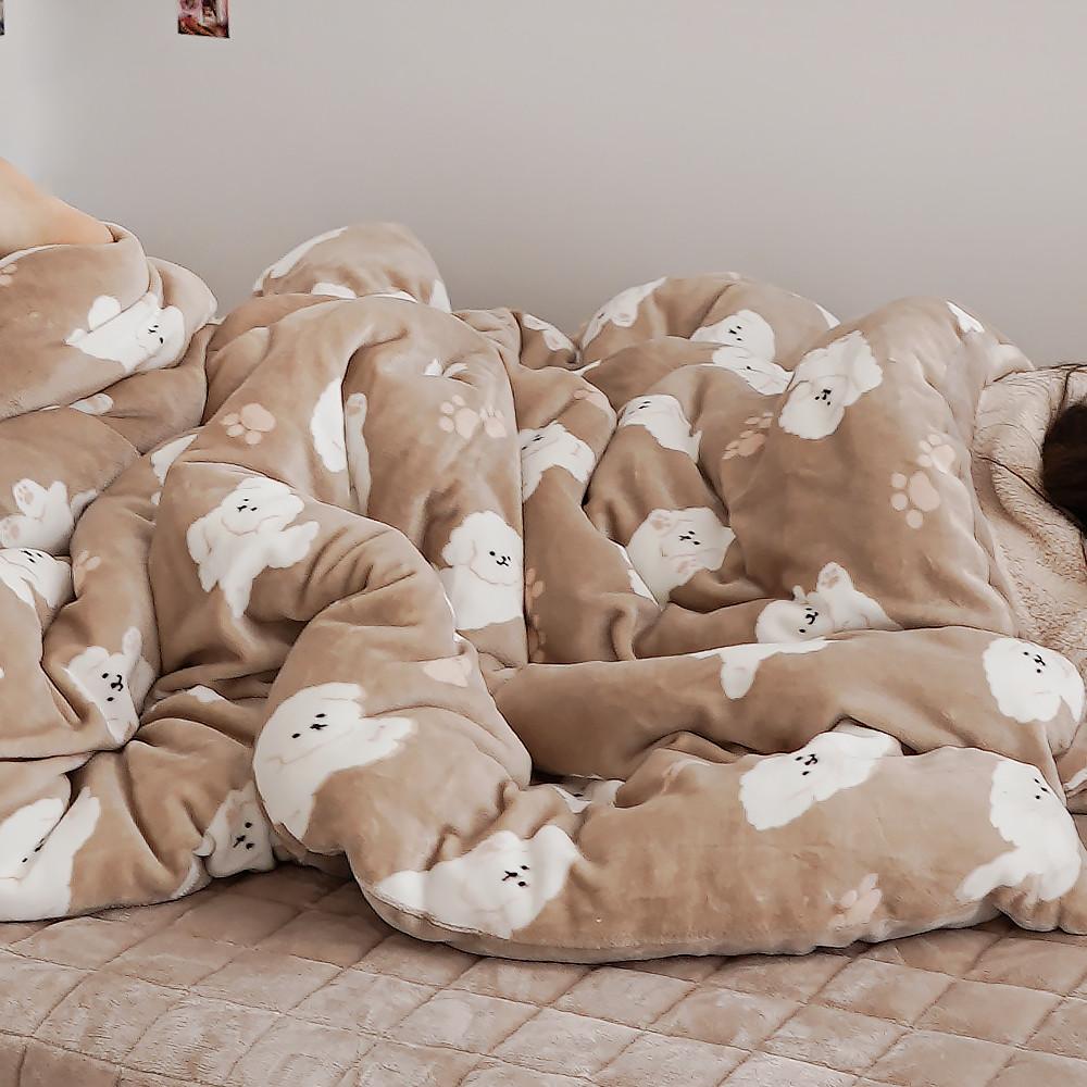 따뜻한 발열 그래핀 겨울 밍크 극세사 이불세트 정전기없는 겨울이불