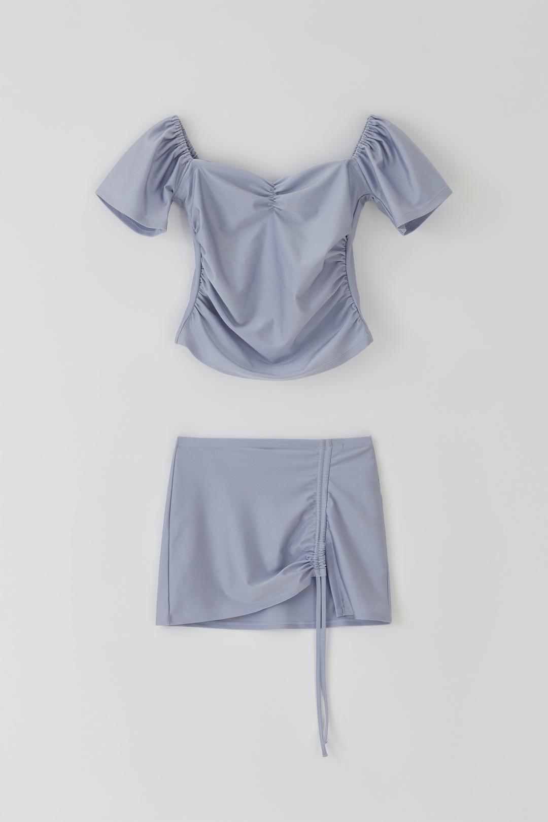 T/T Coastal shirring cover set-up (purple)
