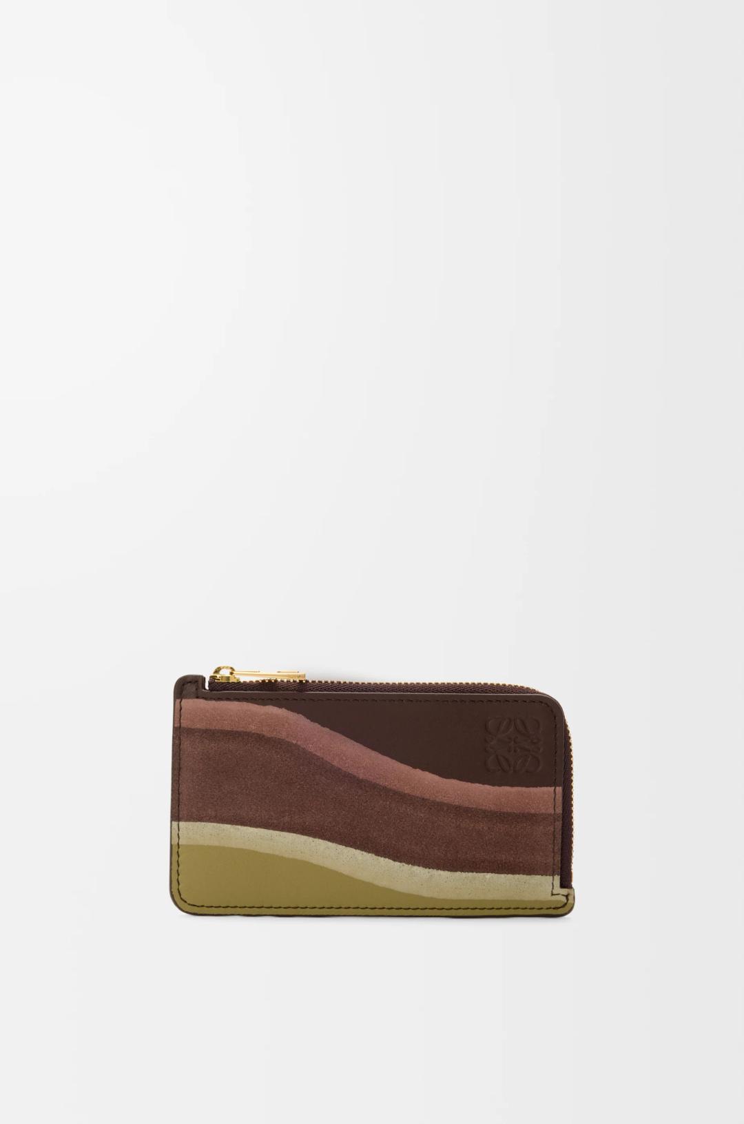 Coin Landscape cardholder in nappa calfskin