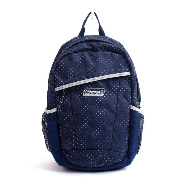 [COLEMAN] 네이비 도트 라이닝 백팩