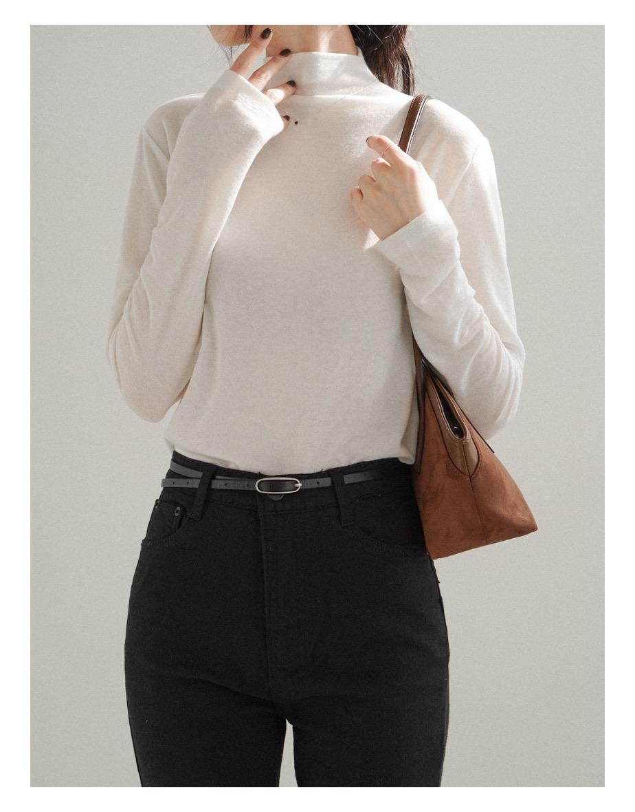 [lamb skin] 더 오르빗 씬 벨트 (2colors)