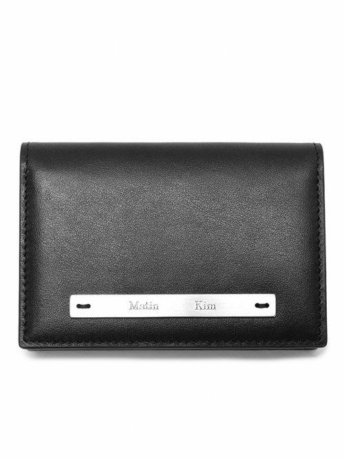 SLIM METAL BUSINESS WALLET IN BLACK