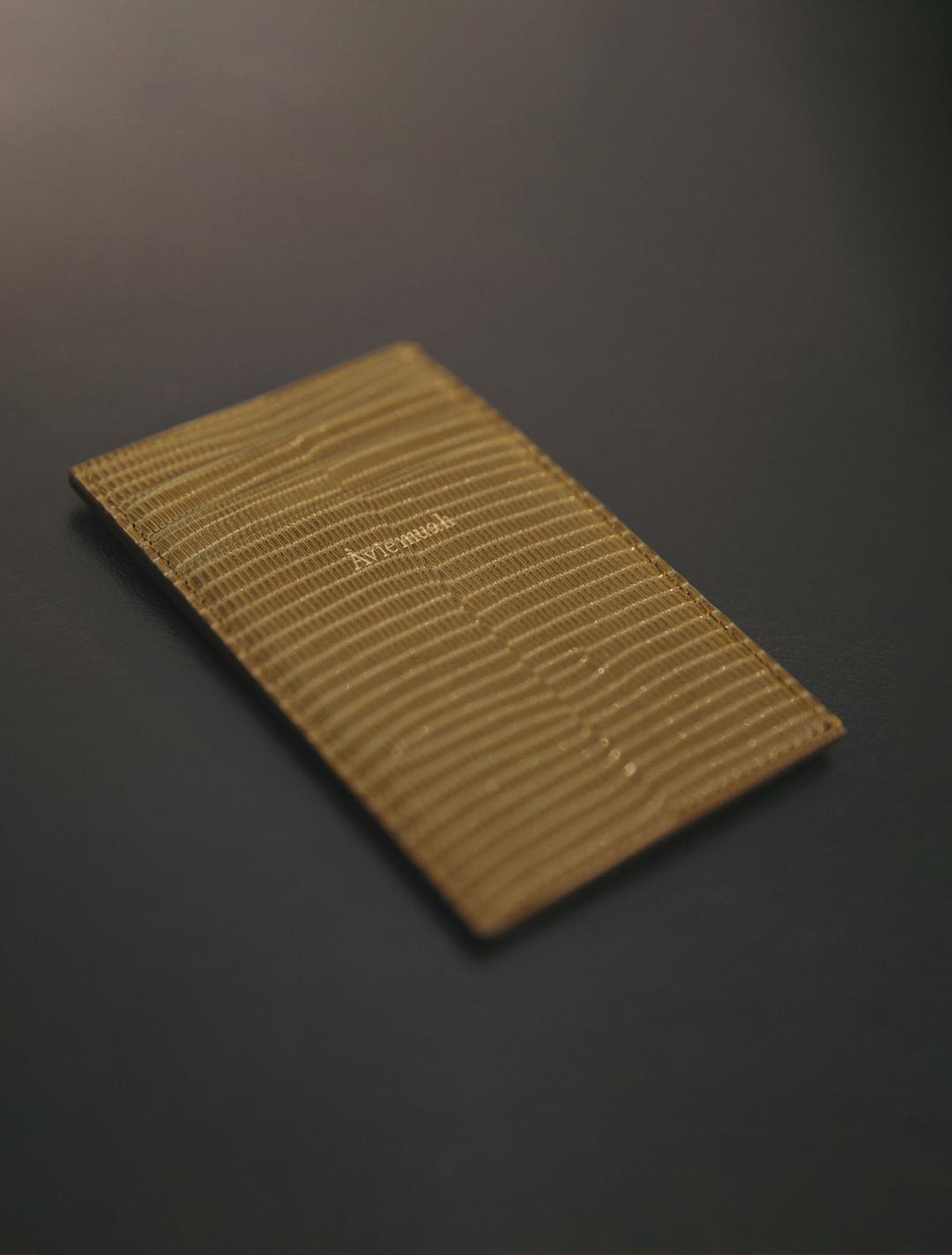 7 Pocket Card Holder (Lizard Olive)