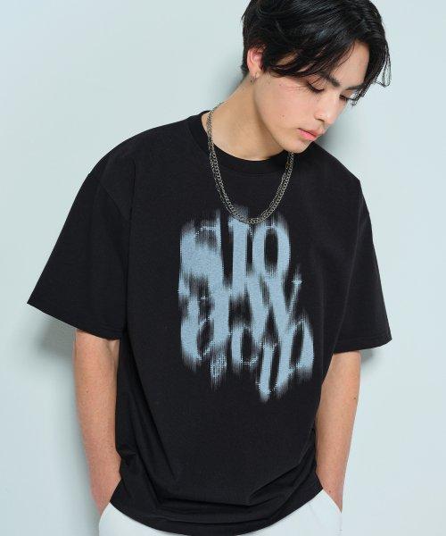 블러리 로고 반팔티셔츠 [블랙]