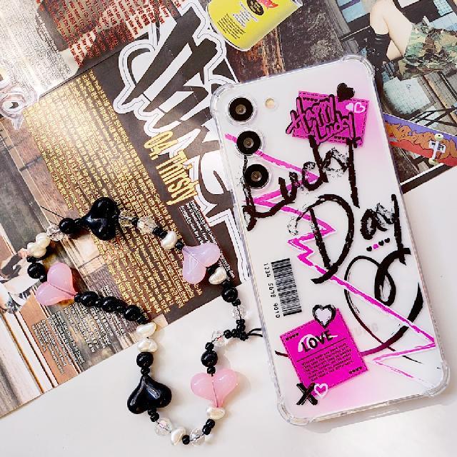 [무료배송] 갤럭시A23 버디2 A33 A53 A34 A22 A퀀텀 블랙핑크 하트 스트랩  세트 핸드폰케이스 폰케이스 우정케이스 커플케이스 생일선물 여친선물 귀여운케이스