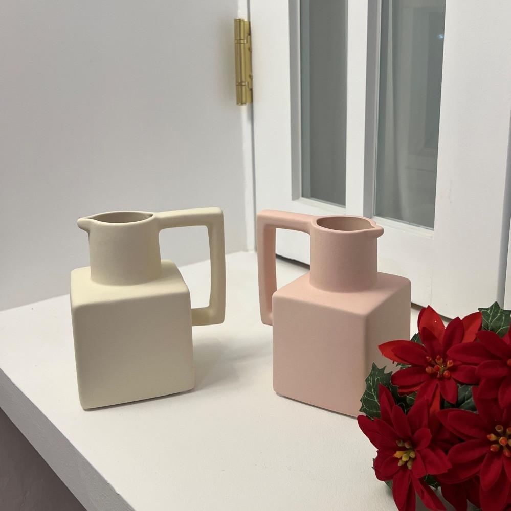 밀크 저그 화병 인테리어 꽃병