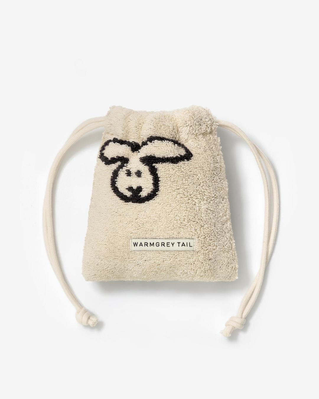 [WGT Only] 버니버니 테리 파우치 - 크림 BUNNY BUNNY TERRY POUCH - CREAM