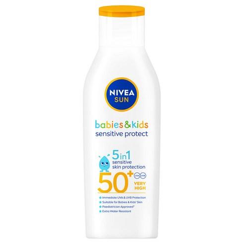 니베아 키즈 센서티브 프로텍트 앤 플레이 선 로션 SPF50+ PA++++, 200ml, 1개