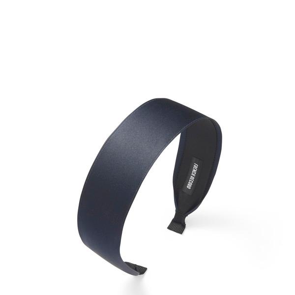 Navy Satin Hairband