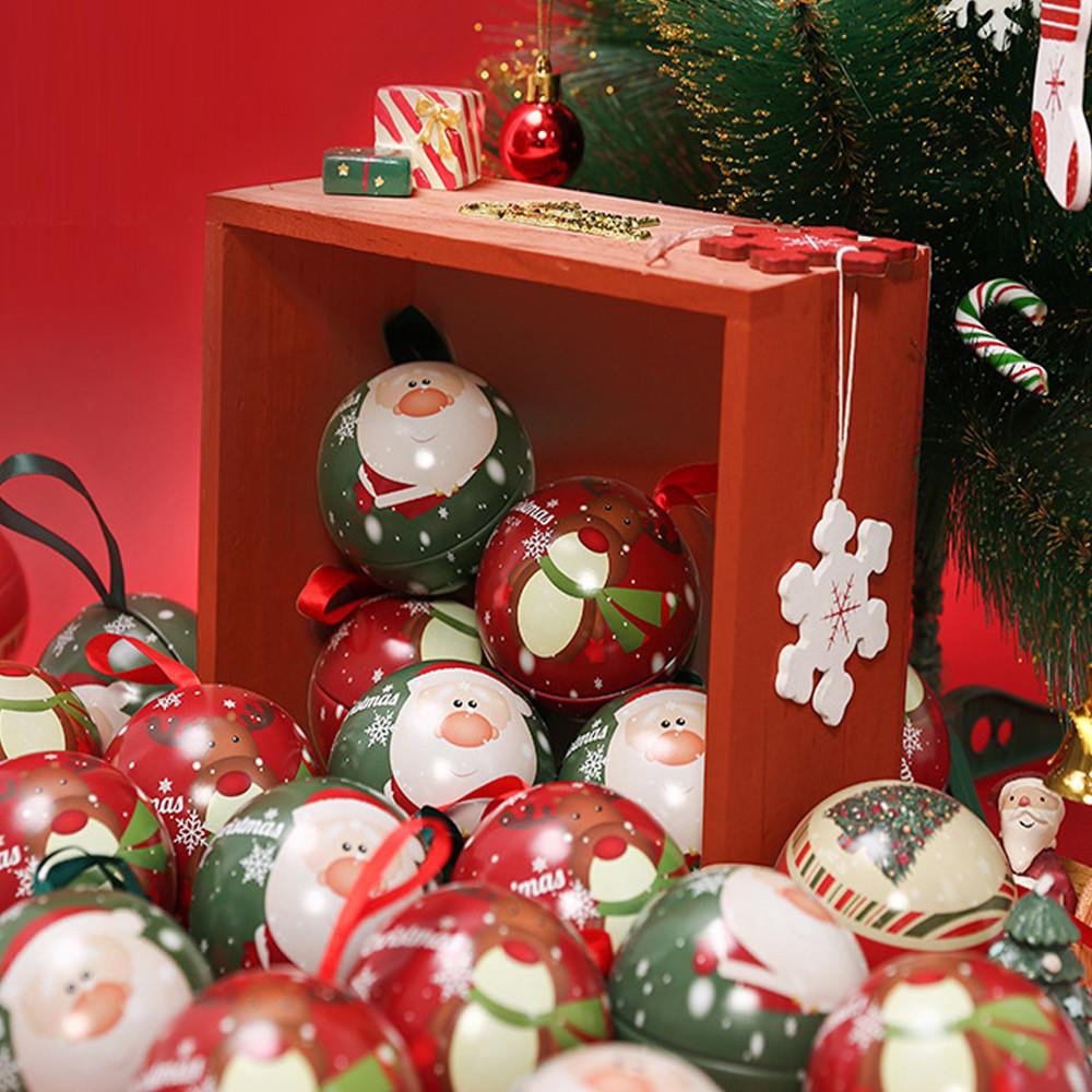 크리스마스 트리 틴케이스 오너먼트 10개 SET 사탕포장 크리스마스포장