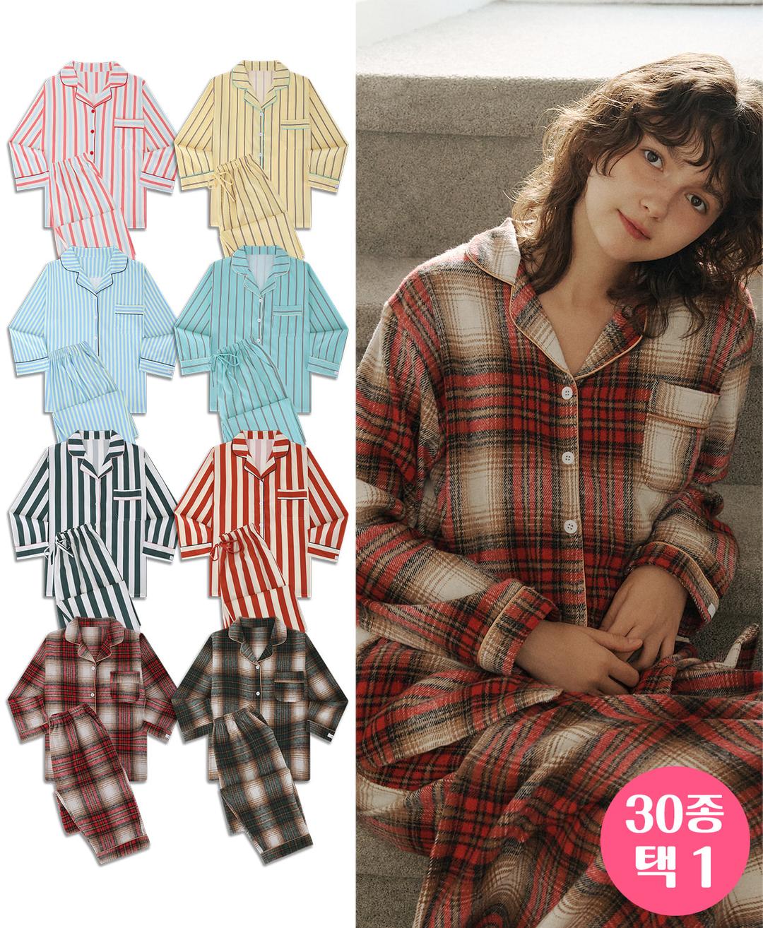핑크존 긴팔 파자마 세트 30종 택1 (2세트 이상 구매시, 사은품 증정)