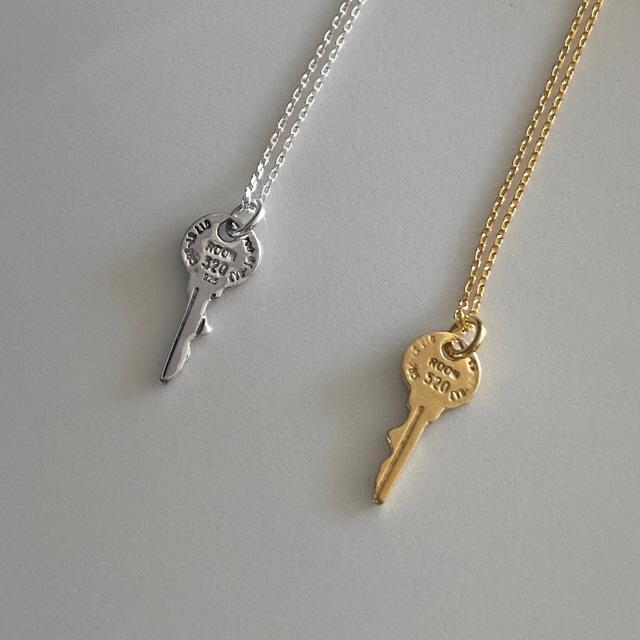 [50cm실버당일]이 화 [키 펜던트 목걸이, key pendant necklace]