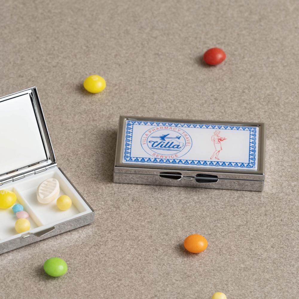 빈티지 알약케이스 VINTAGE PILL CASE - SQUARE BLUE 휴대용 약통